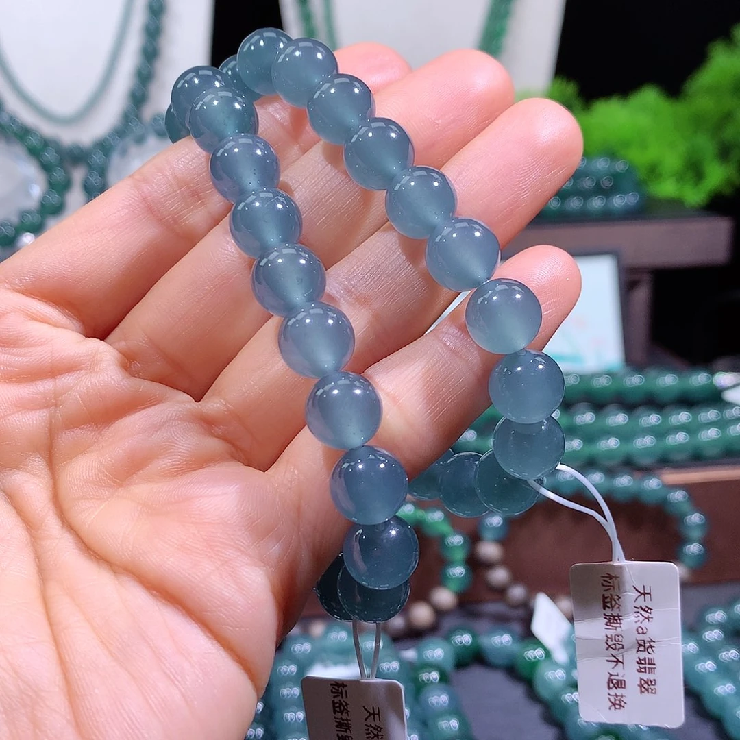 ****。翡翠未镶嵌手链天然a货翡翠项链