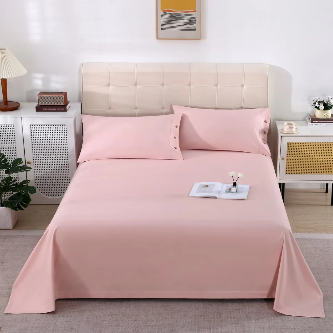 A类纯棉加厚透气床单被单学生宿舍四季通用优等品