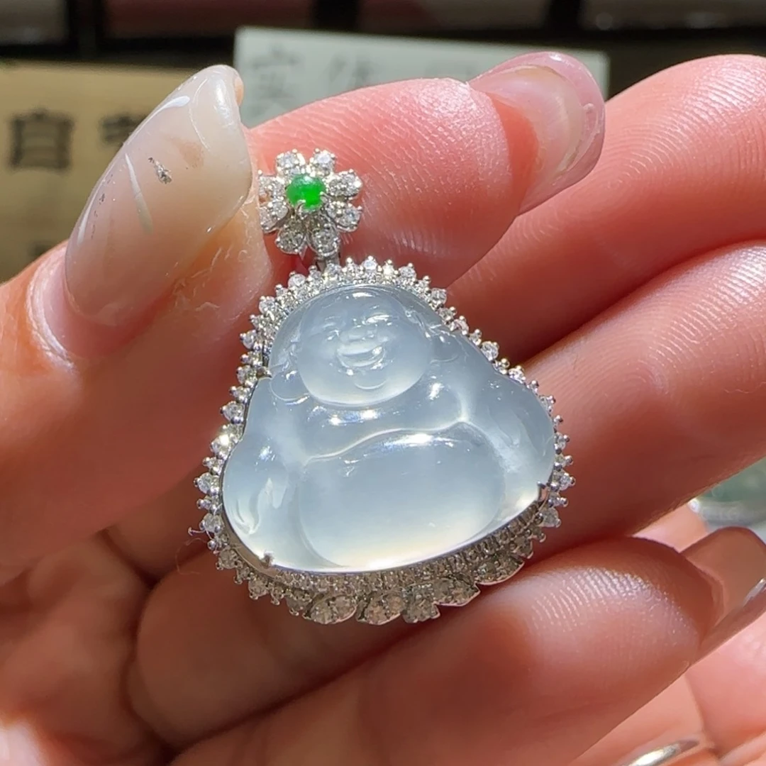 【闪购商品】翡翠颈饰18K金镶嵌缅甸