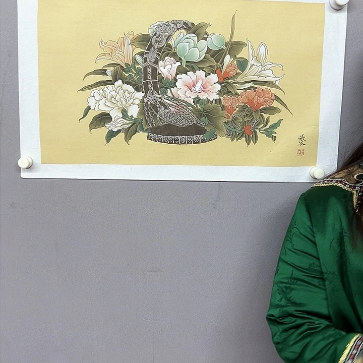 国画中美老师手绘国画作品