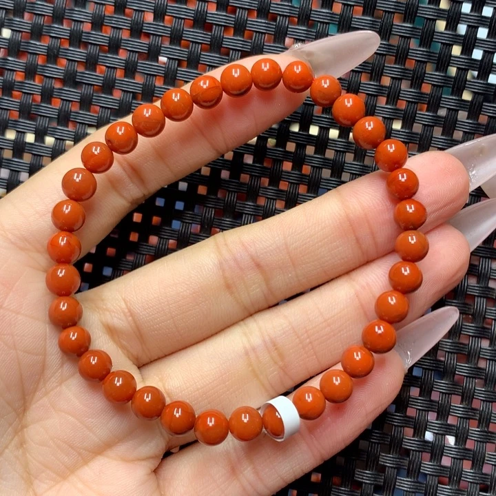 南红玛瑙手串未镶嵌5mm
