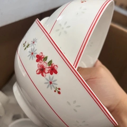 碗6寸碗两个陶瓷陶瓷