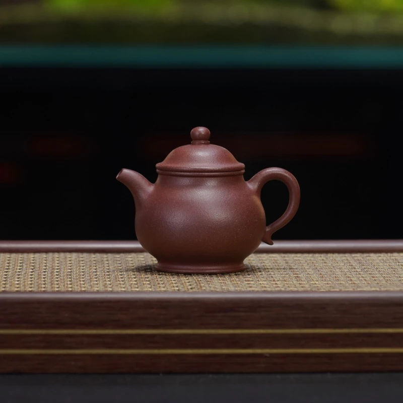 WQC全砂底槽青[高潘壶150CC]原矿手工紫砂壶