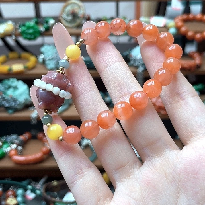 玛瑙/玉髓合金手链饰品
