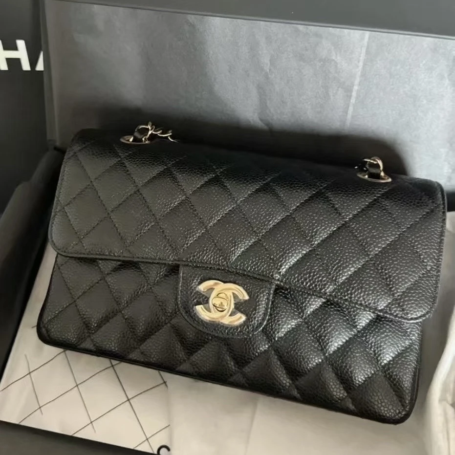 未使用 Chanel/香奈儿 黑金CF小号 24年芯片款 单肩口盖包