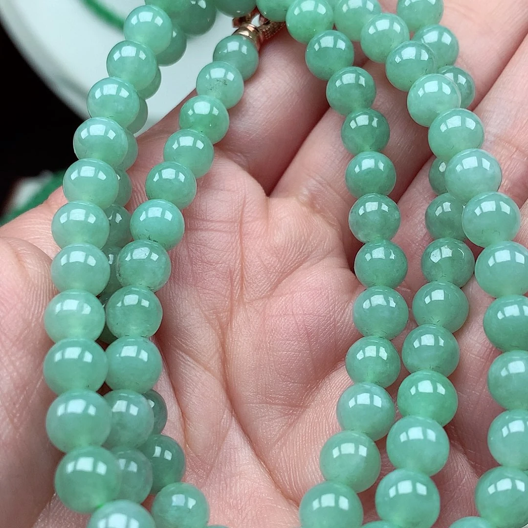 翡翠未镶嵌毛衣链翡翠