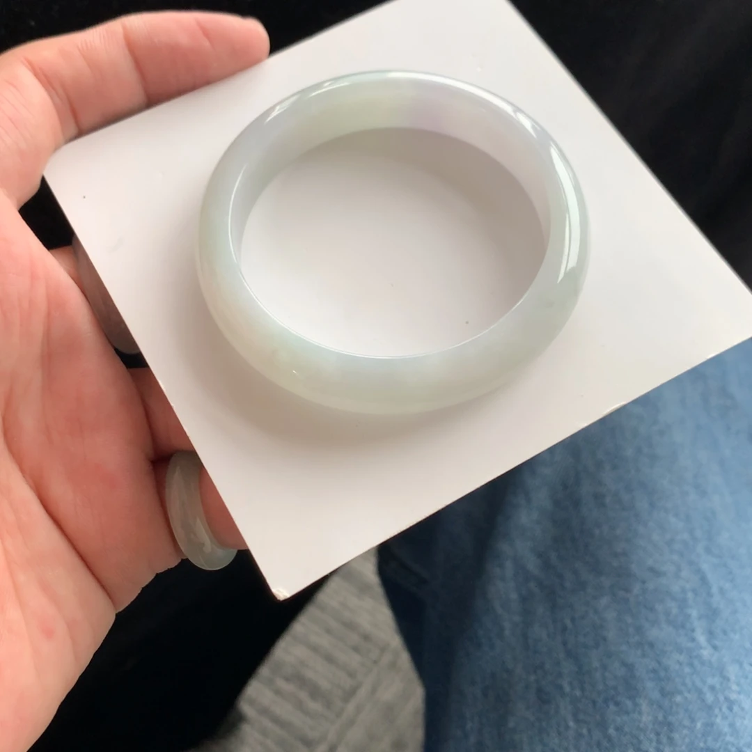 翡翠未镶嵌手镯61号53