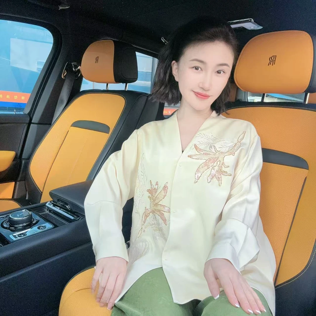 Betty Bairn【玉珠帘】新中式桑蚕丝真丝熏绉外套25B-BW8919