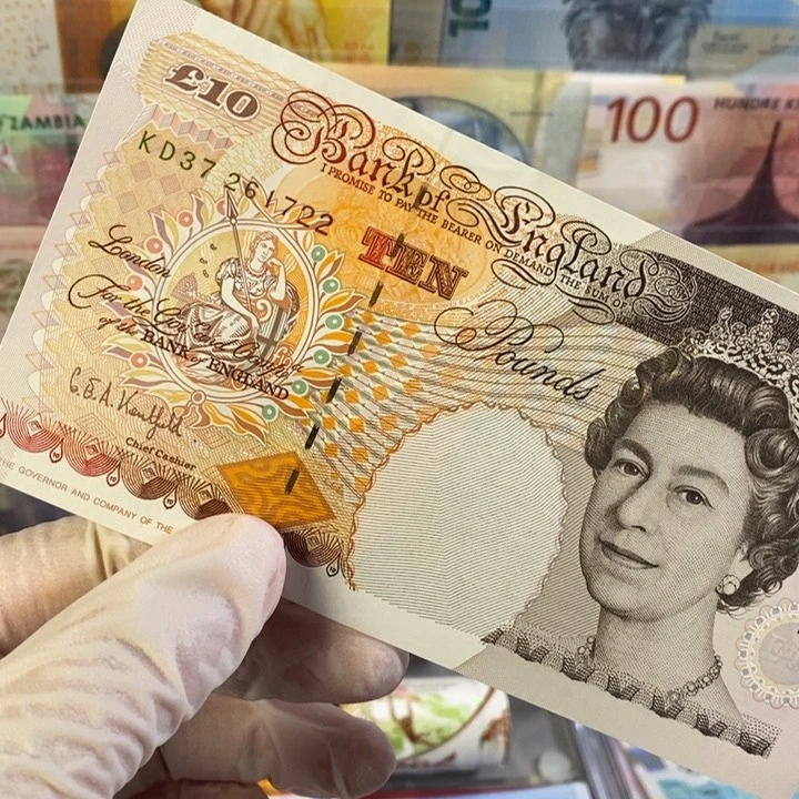 纸币有**浦英国5 初版首签 图片号