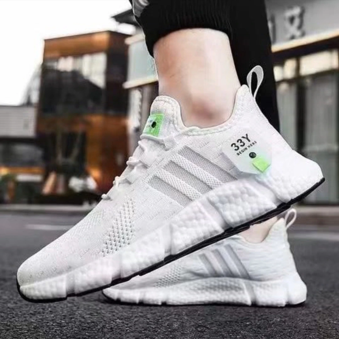 潮流情侣跑步鞋网面时尚男士情侣运动鞋休闲鞋透气软底