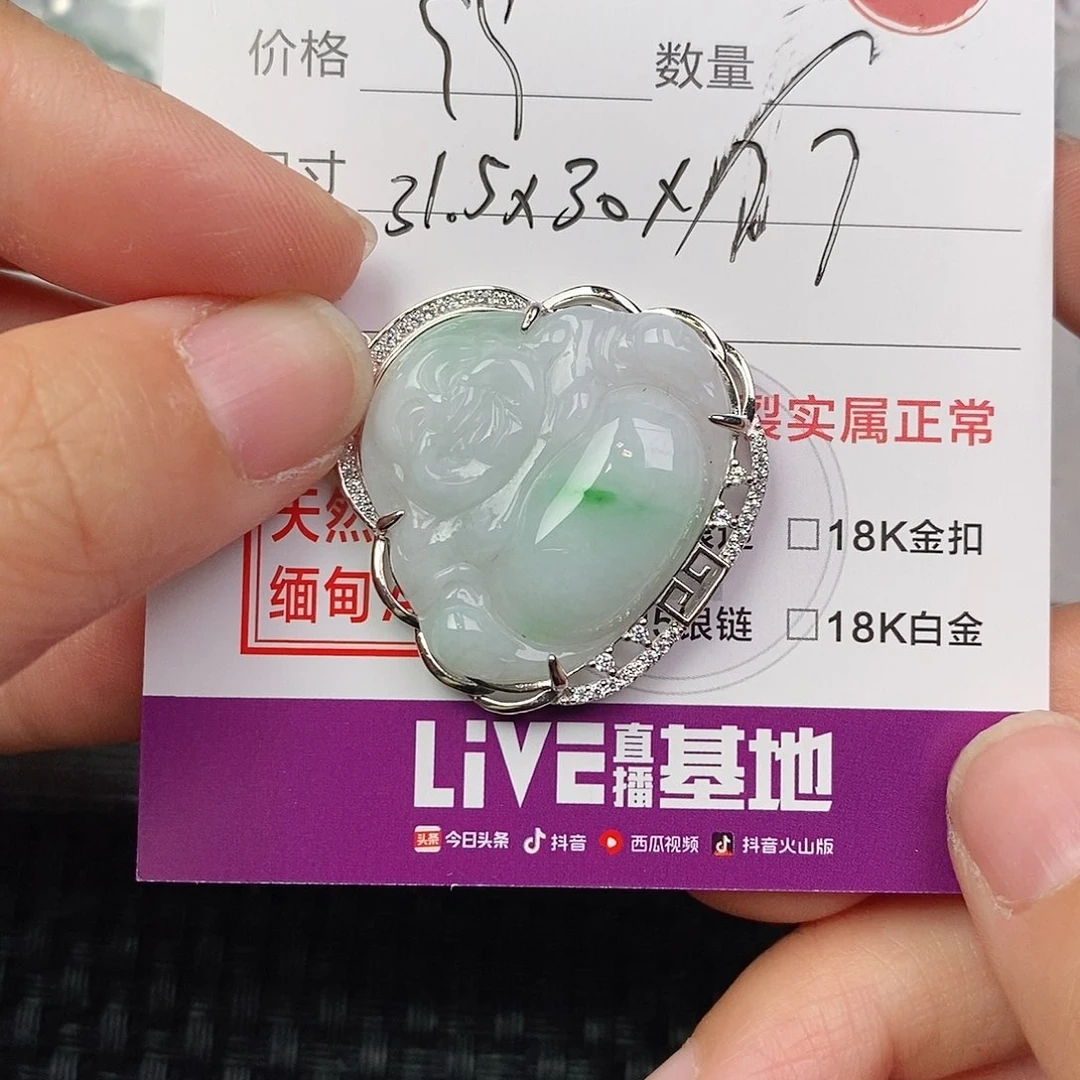 翡翠银S925镶嵌颈饰