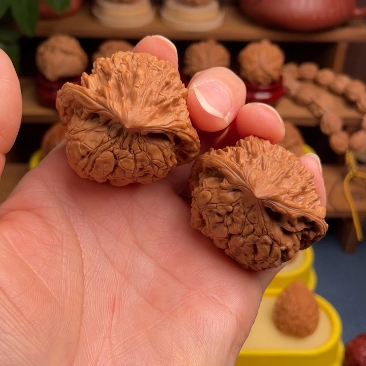 文玩核桃把件蛇头45