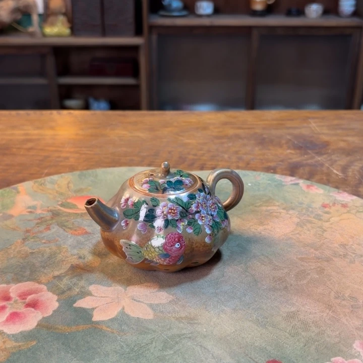 柴烧纯手工手绘陶瓷