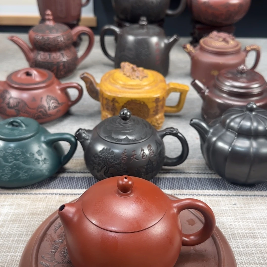紫砂茶壶紫砂紫色紫砂