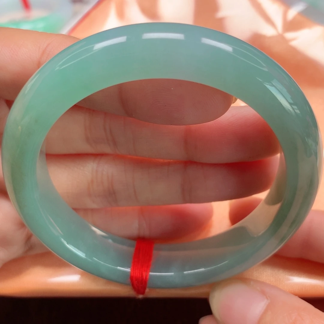 未镶嵌手镯翡翠冰胶湖水绿