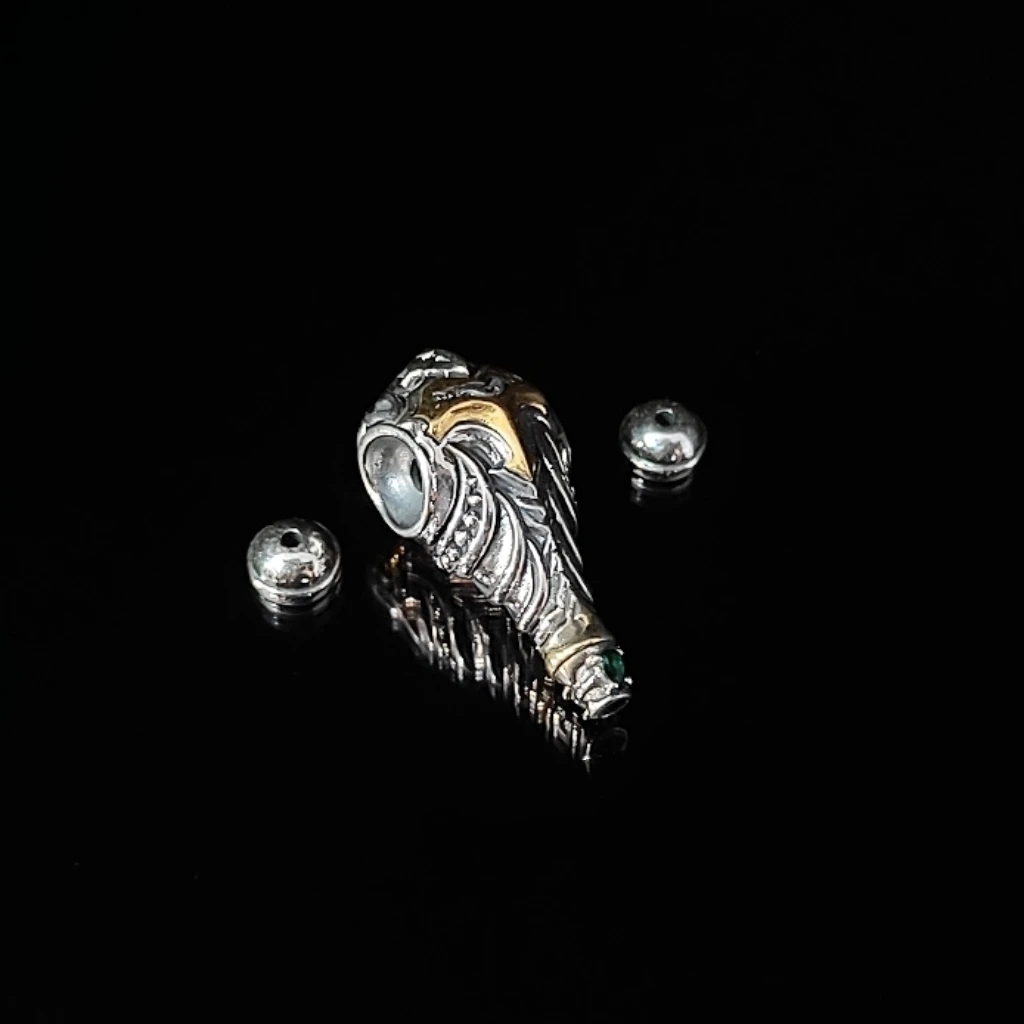 925银银制品 银色艾奎斯三通尺寸12mm配饰（非苏醒埃奎斯）