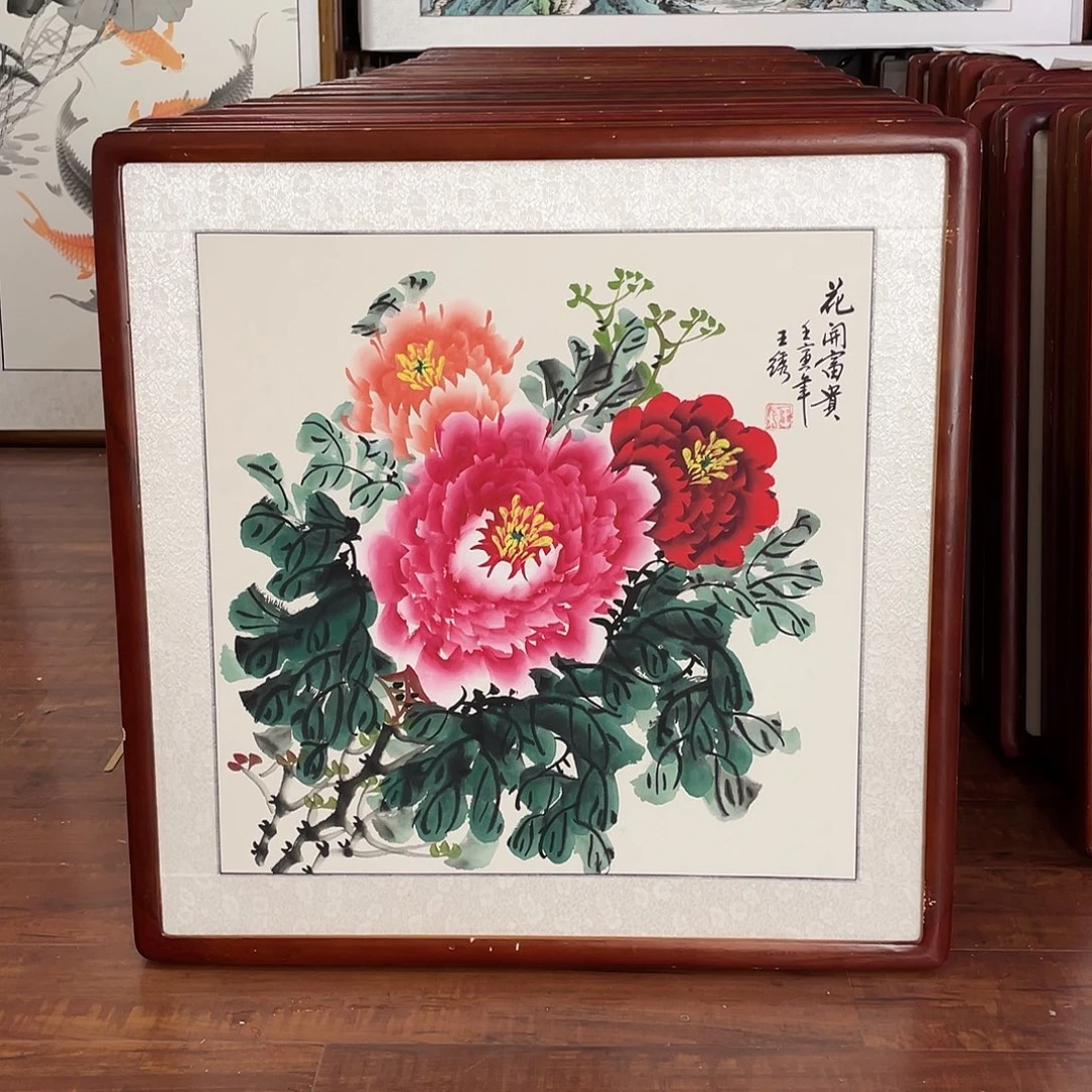 国画带框尺寸63*63厘米