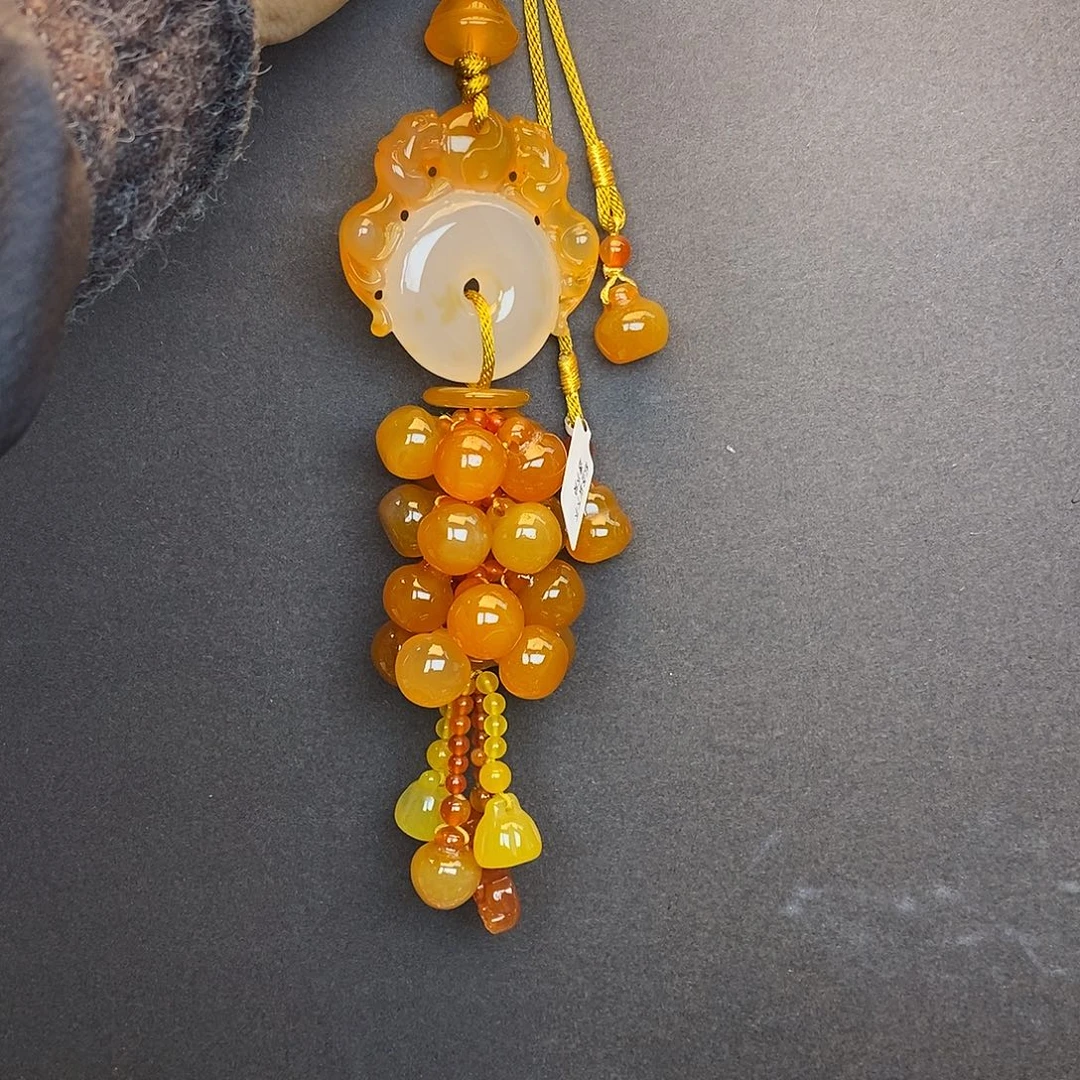 玛瑙/玉髓未镶嵌车挂