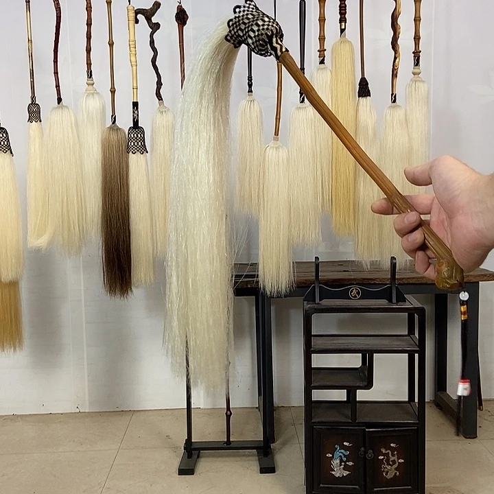 纯手工制作马尾拂尘