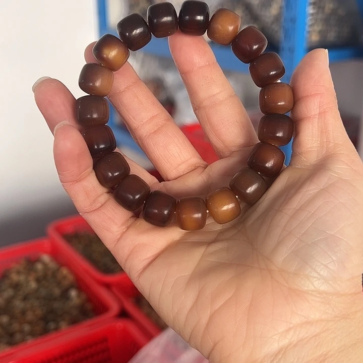 白玉菩提吊坠12×13干磨