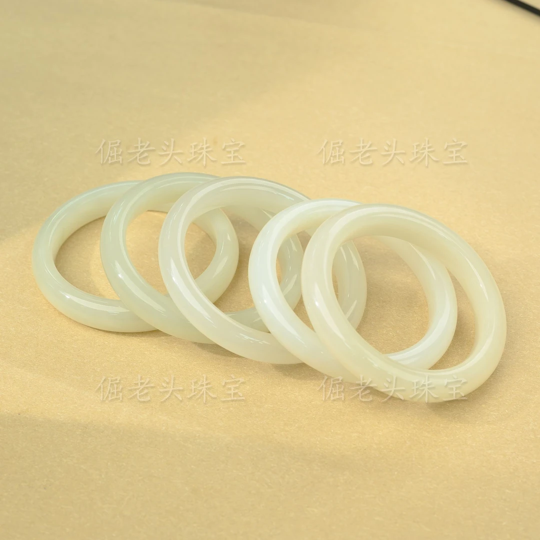 【倔老头精品】和田玉且末白玉福利手镯实物精美/多样性发一
