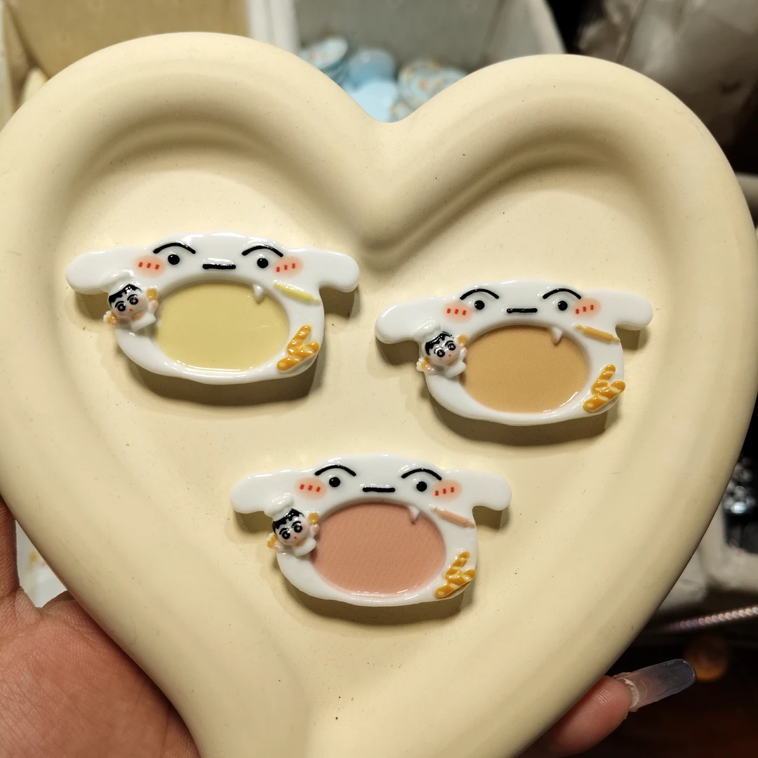 【饭饭定制】创意树脂仿真配件树脂摆件   小新小白面包盘