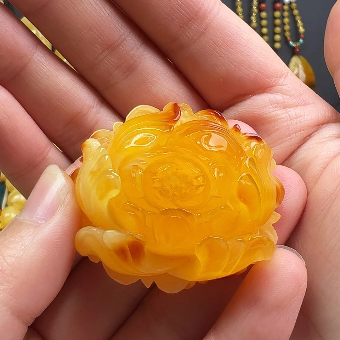 蜜蜡颈饰未镶嵌蜜蜡