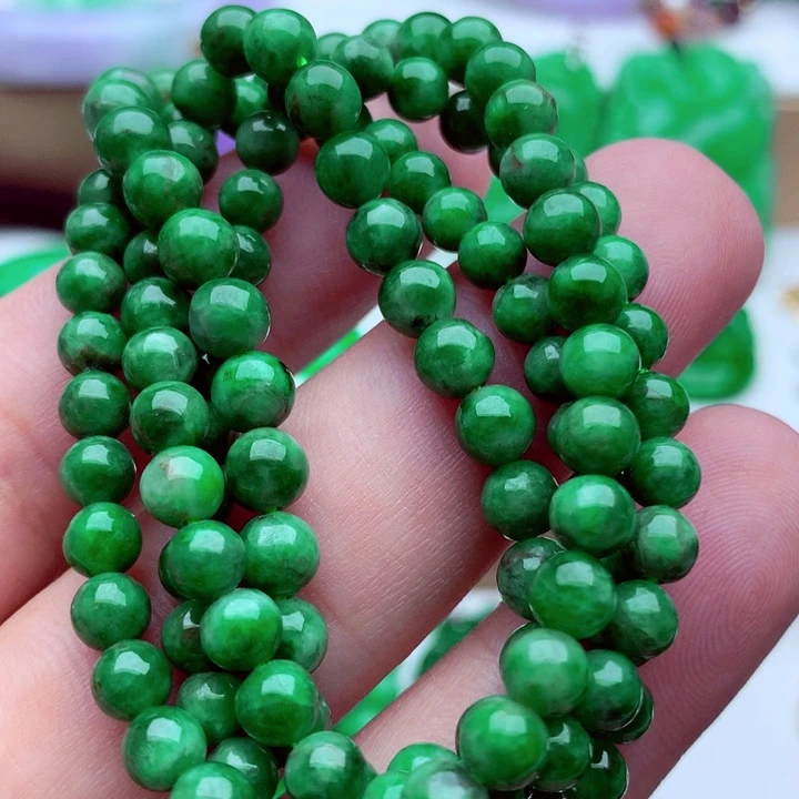 翡翠未镶嵌毛衣链