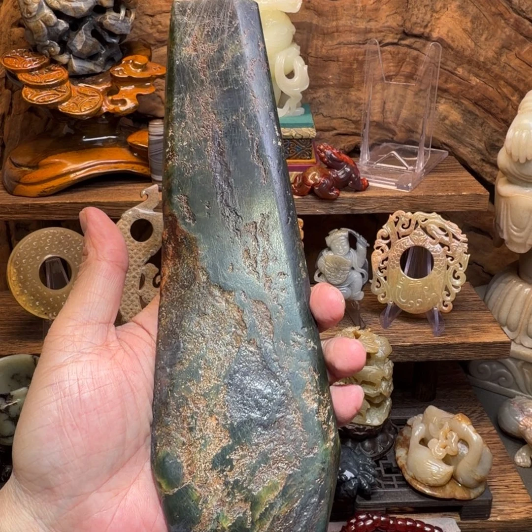 流***水和田玉未镶嵌挂件