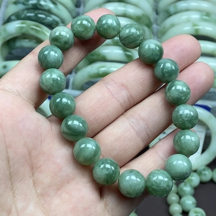 蛇纹石玉未镶嵌手链