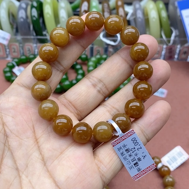和田玉未镶嵌手链卡12