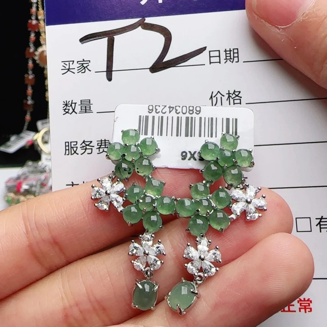 银S925镶嵌戒指翡翠