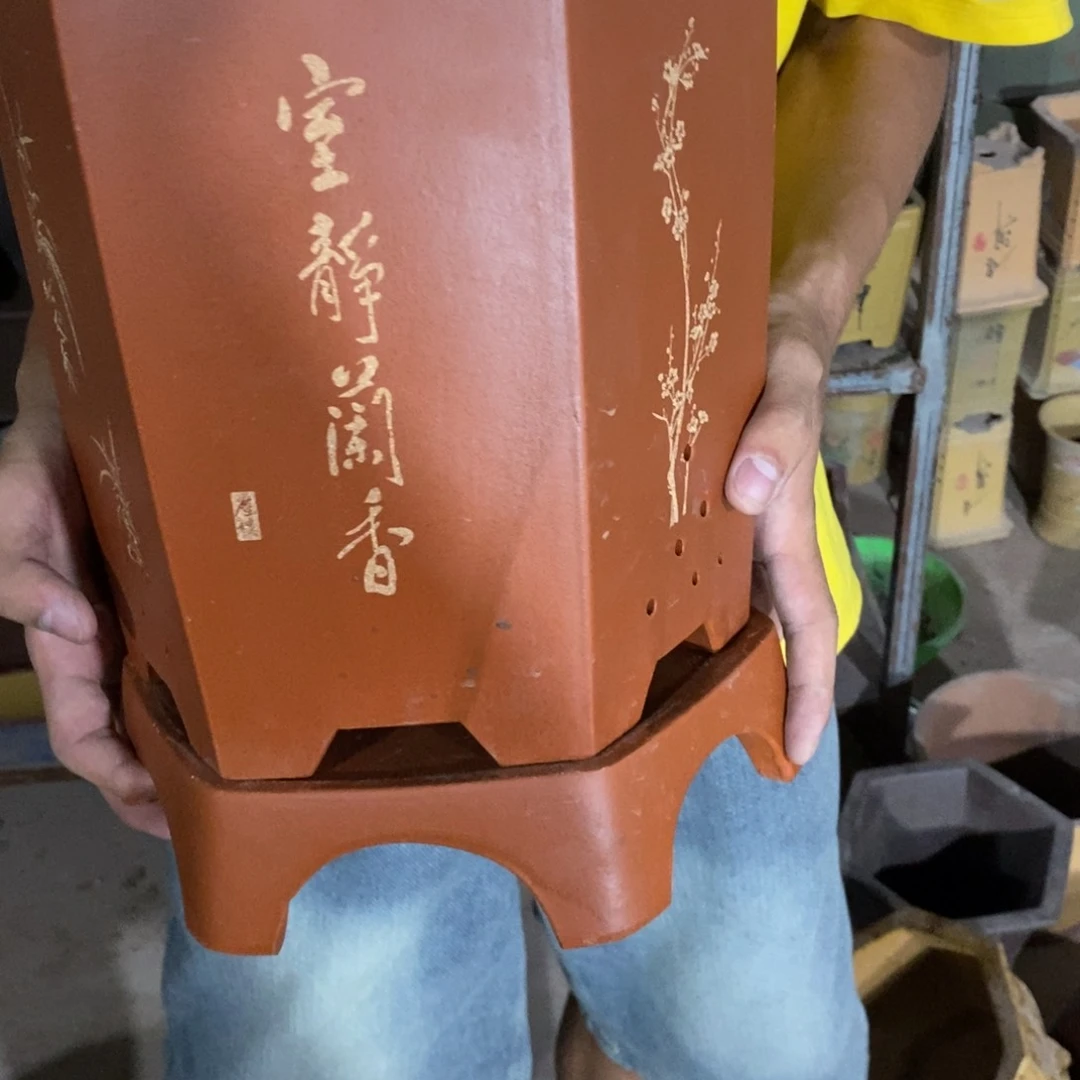 紫砂花盆口径口径20 23