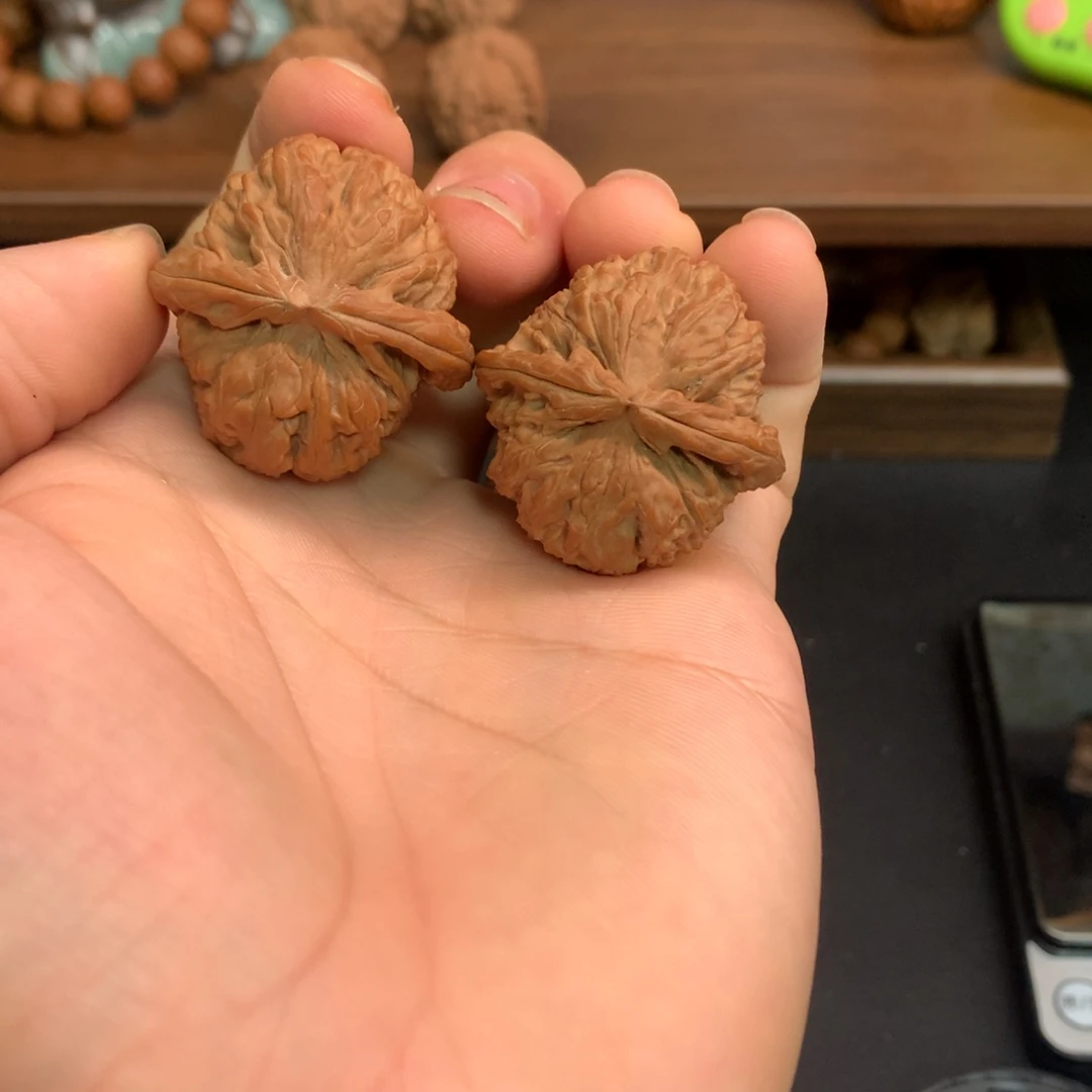 隐***一把件文玩核桃35白狮子