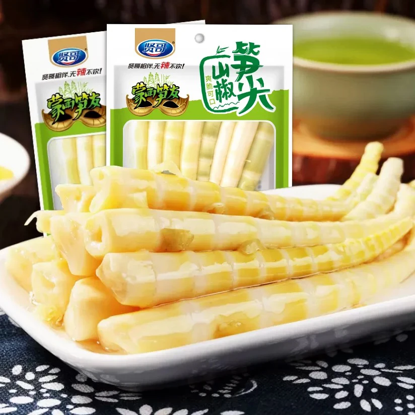 贤哥泡椒笋尖竹笋开袋即食新鲜脆零食酸辣开胃爽口商超同款好吃