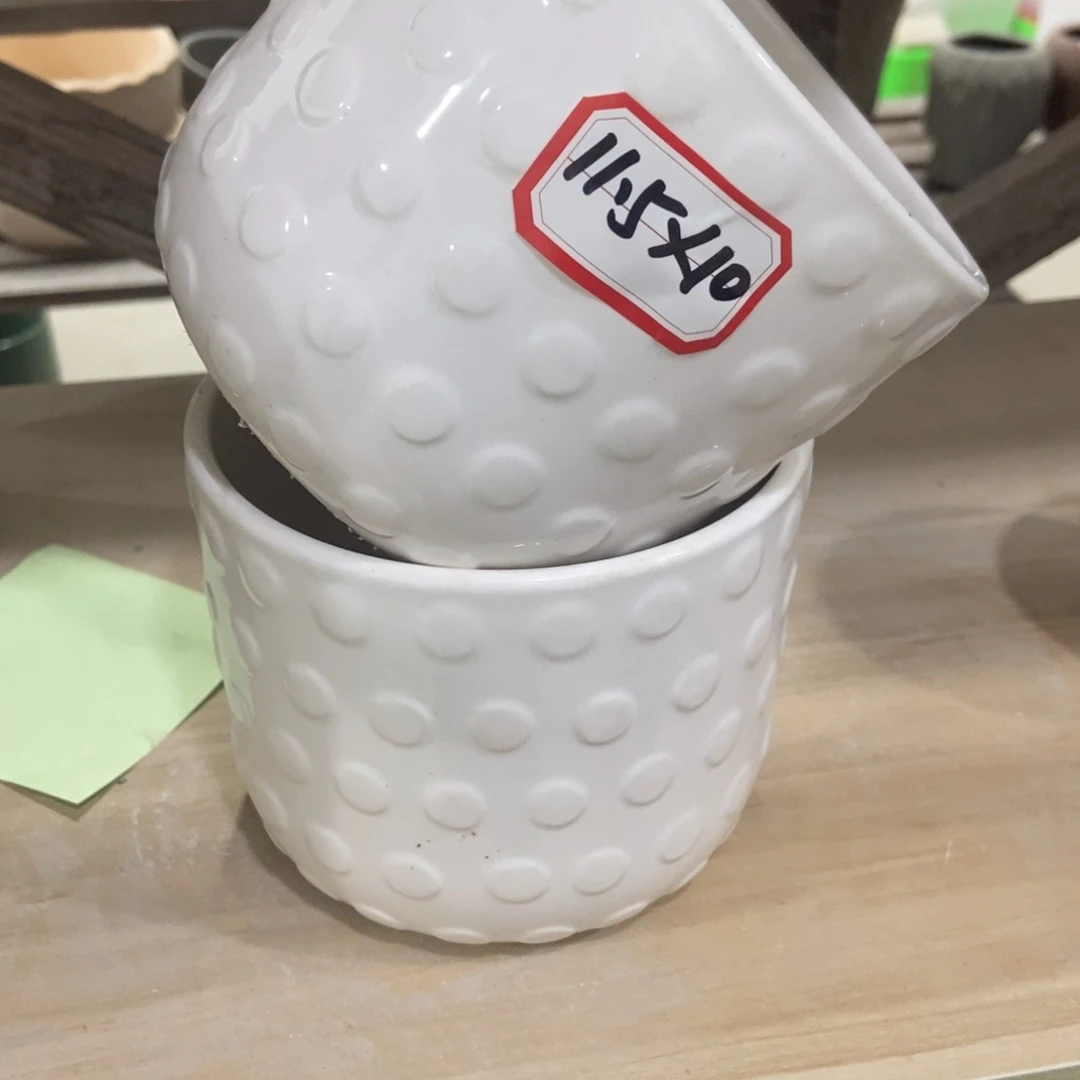 红陶高温陶瓷花盆