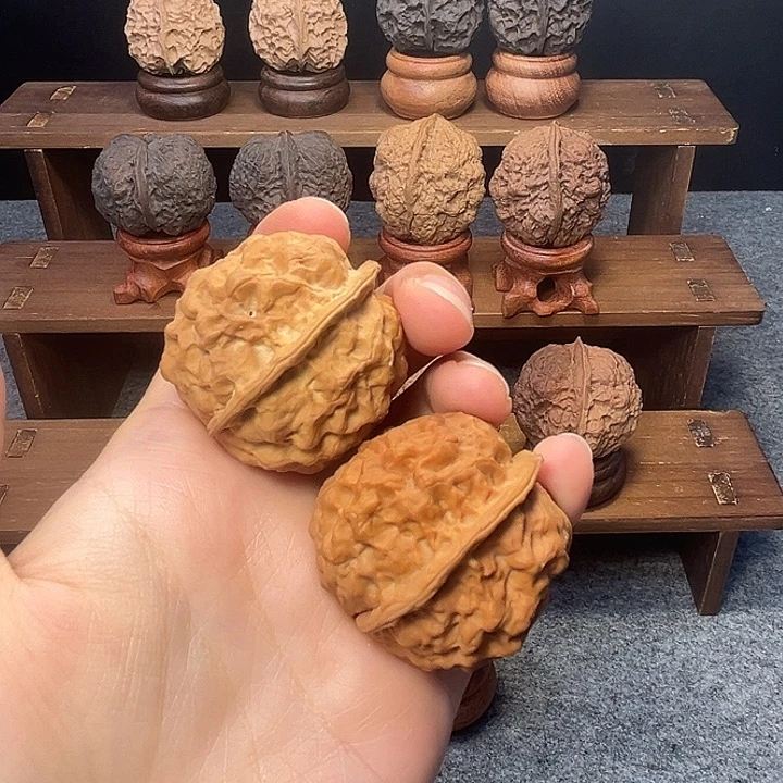 文玩核桃吊坠z珍珠元宝39mm