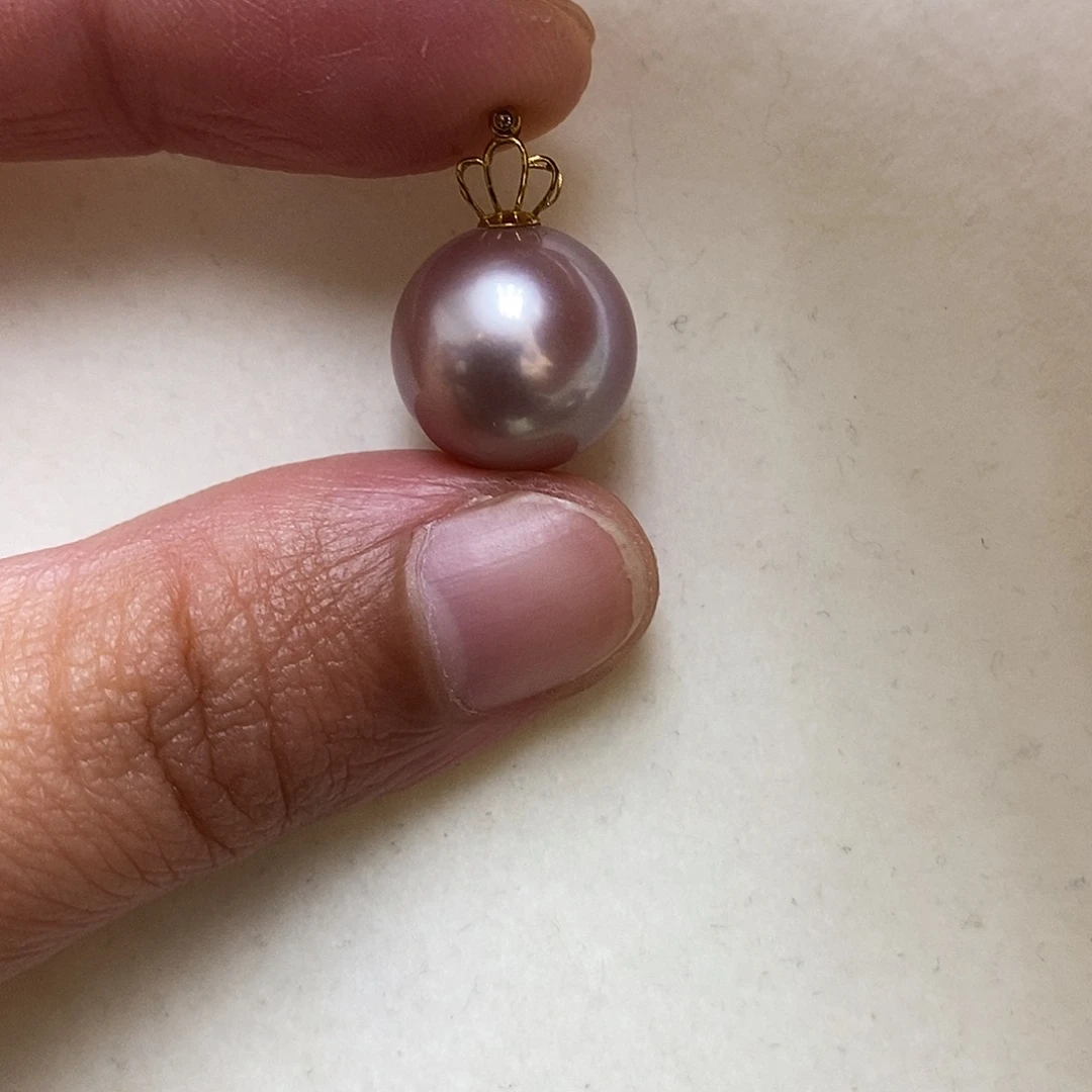 银S925镶嵌吊坠(不含链)淡水珍珠