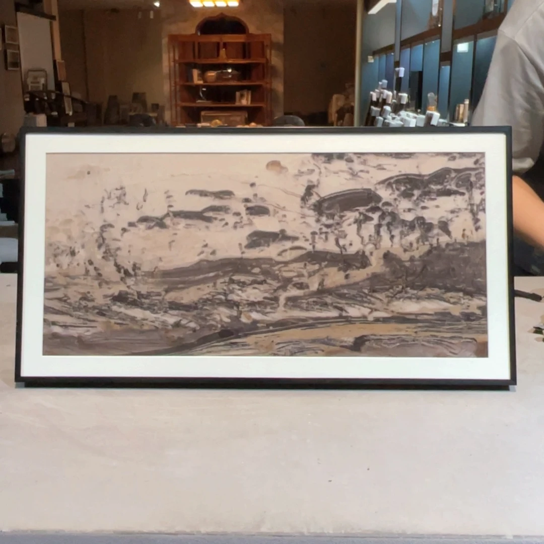 彩石三峡清江画面石