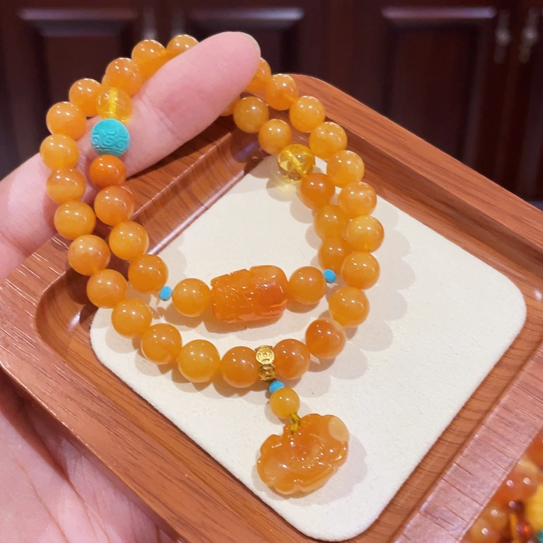 手链蜜蜡未镶嵌手串