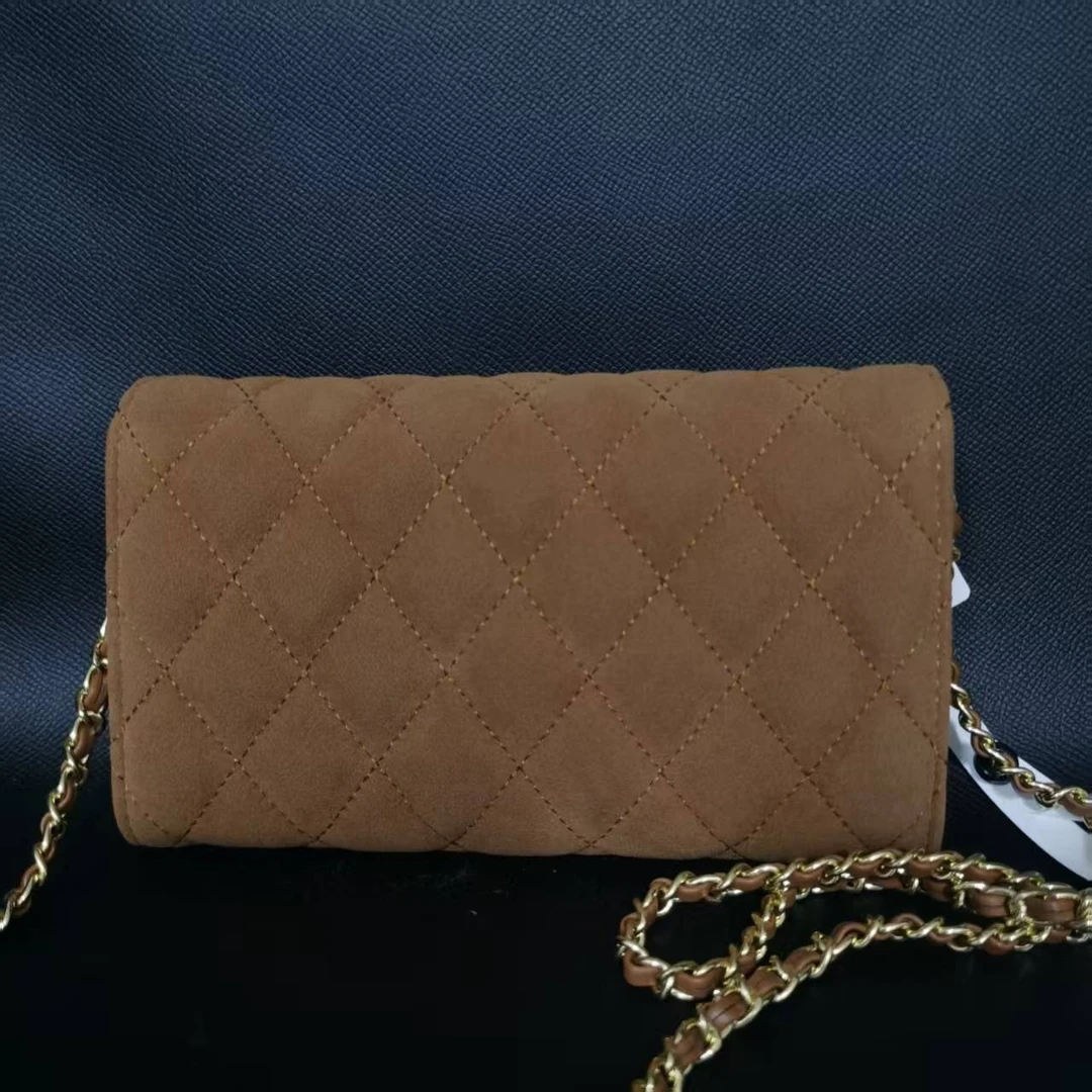 SMVP 高定奢品 潮流真皮新款女包钱包 毛 0308 棕色