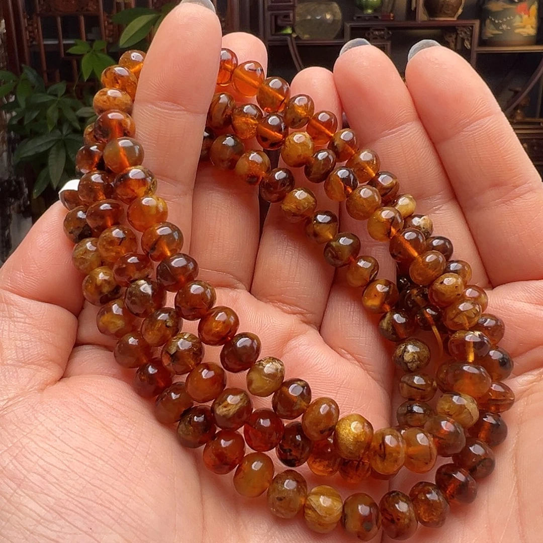 琥珀未镶嵌裸石抚顺琥珀20471八