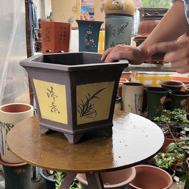 宜兴紫砂32黄六方