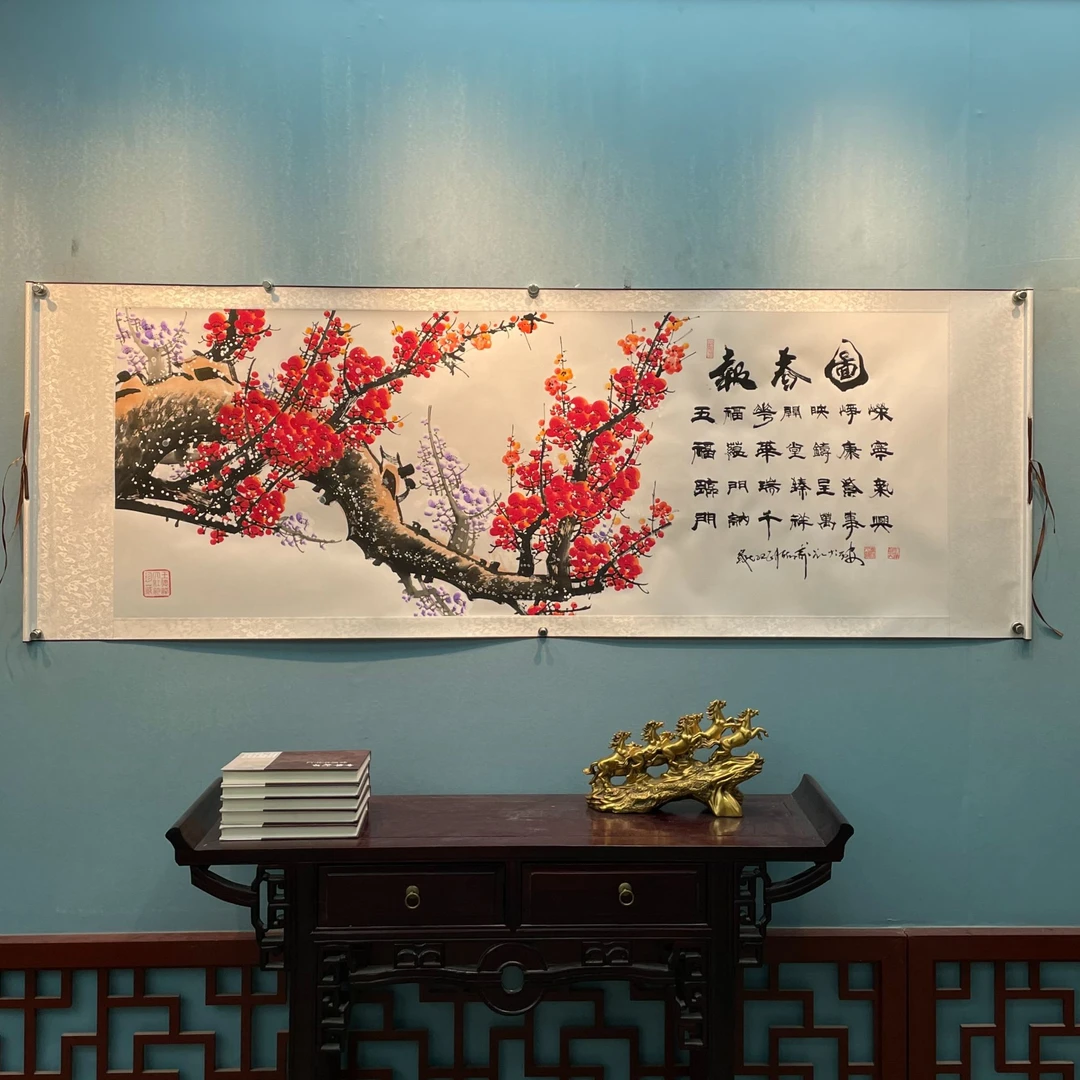 王德峰 《报春图》小六尺 白 轴  205*73cm-睿云轩