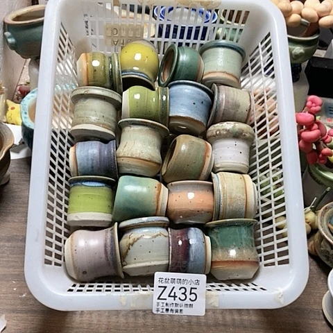 紫砂花盆435微瑕品口径3到4左右