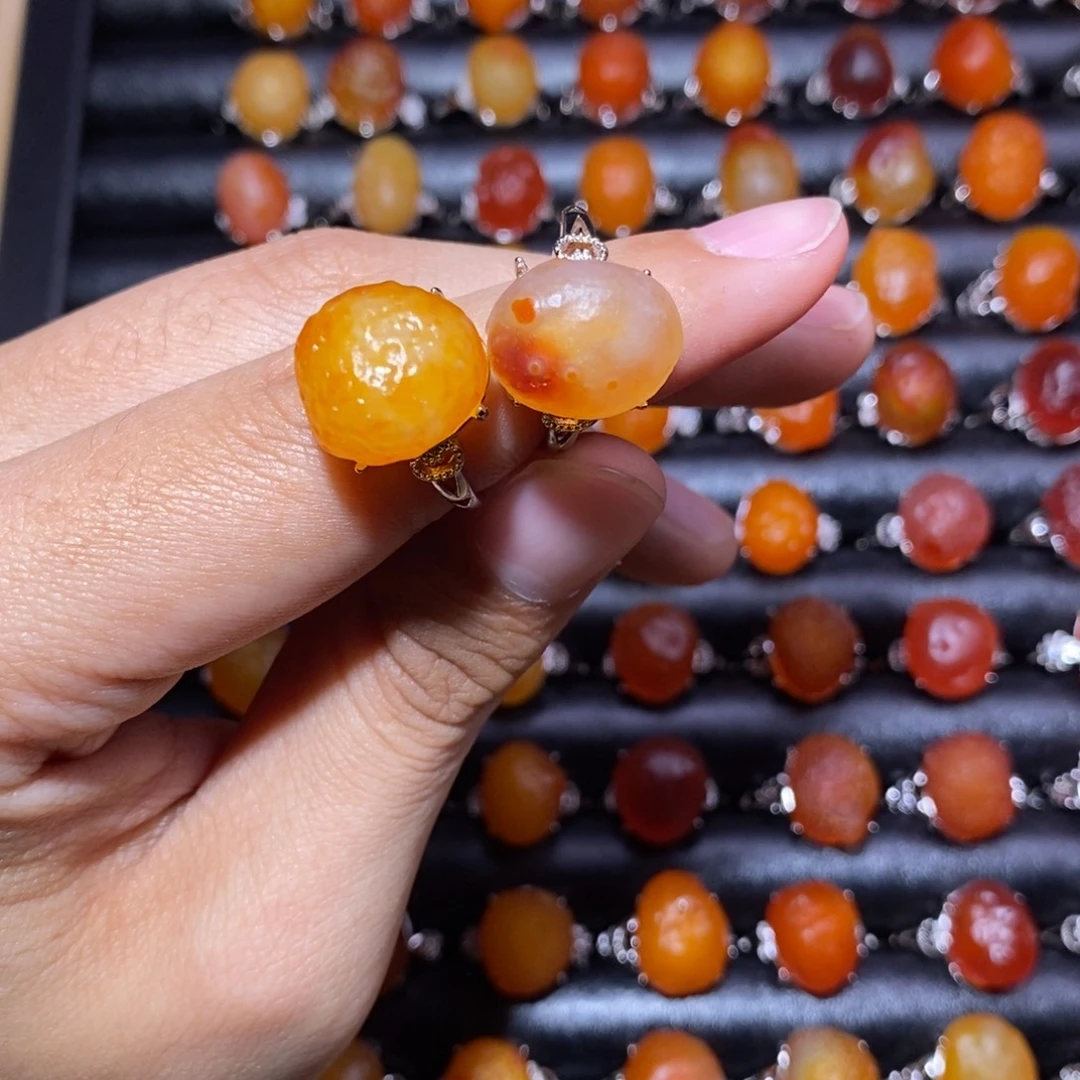 8***2玛瑙/玉髓合金戒指