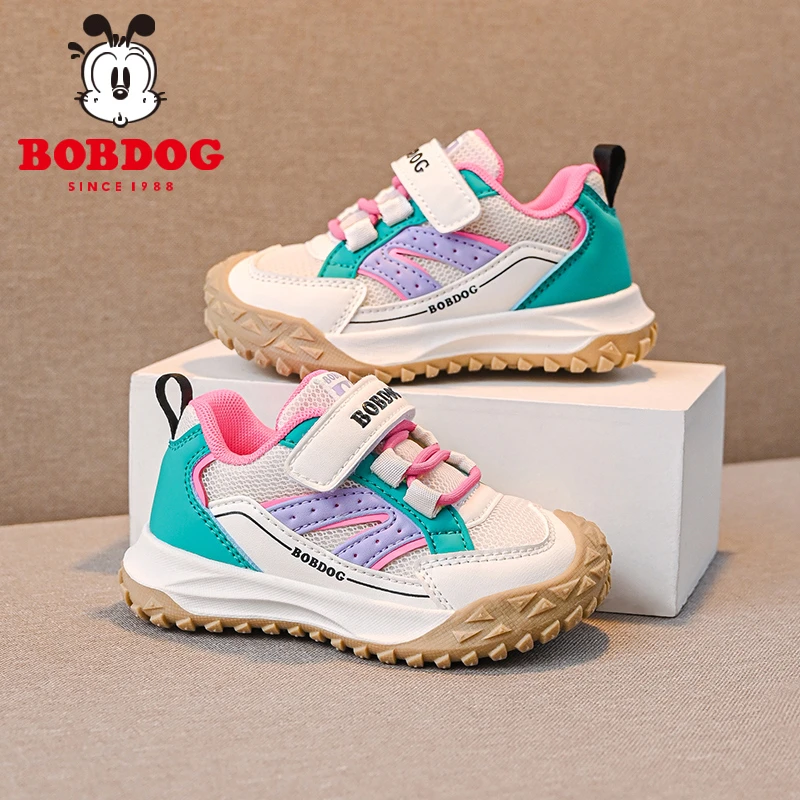 巴布豆童鞋儿童防滑学步鞋女宝宝2025春季新款女童户外软底运动鞋