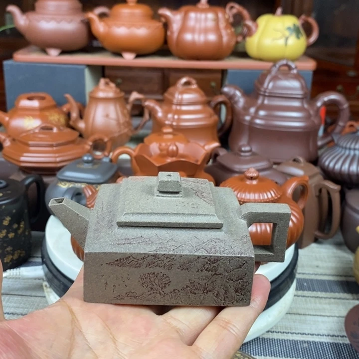 茶壶紫砂方山逸士120cc原矿特高温老青段特价