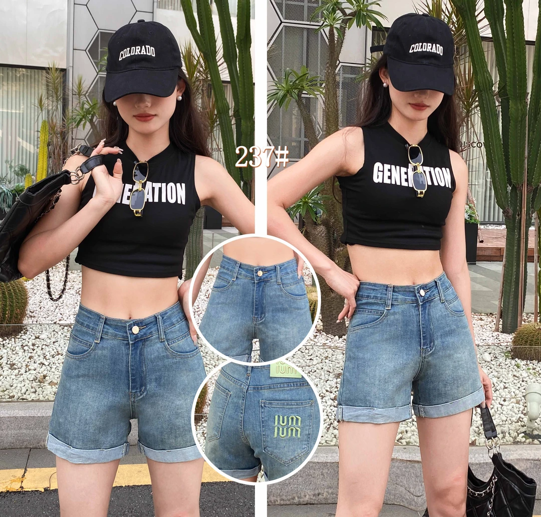 牛仔2025网红短裤女夏季新款韩版休闲直筒显瘦弹力高腰百搭高贵