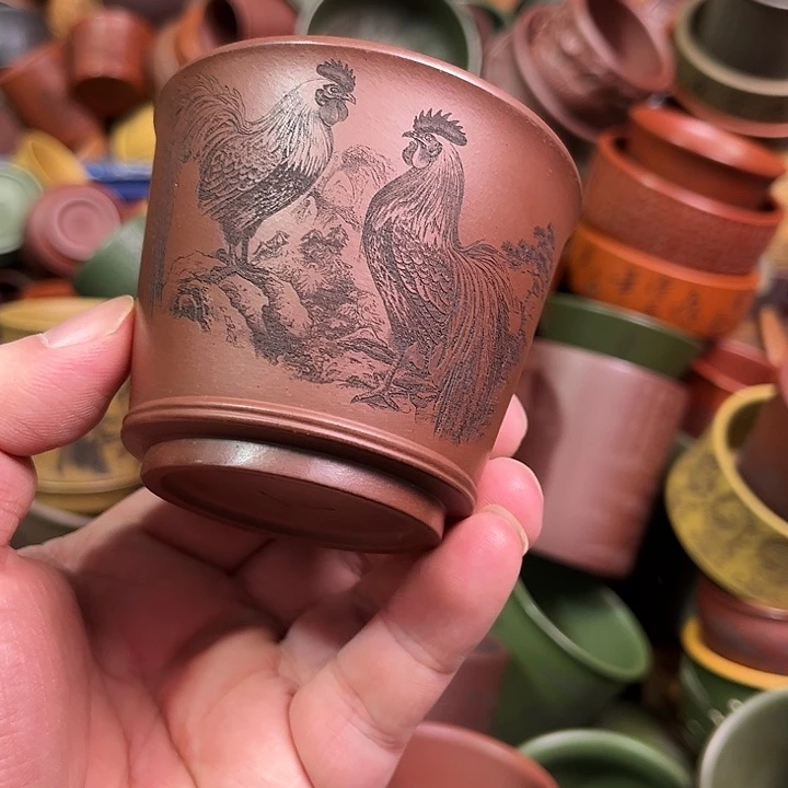 紫砂茶杯全手工紫砂主人杯